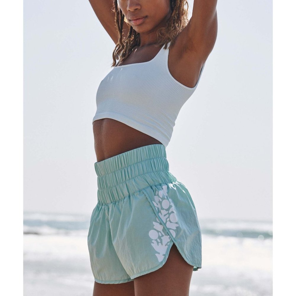 Free People Light Blue Athletic Shorts - Picture 4 of 7